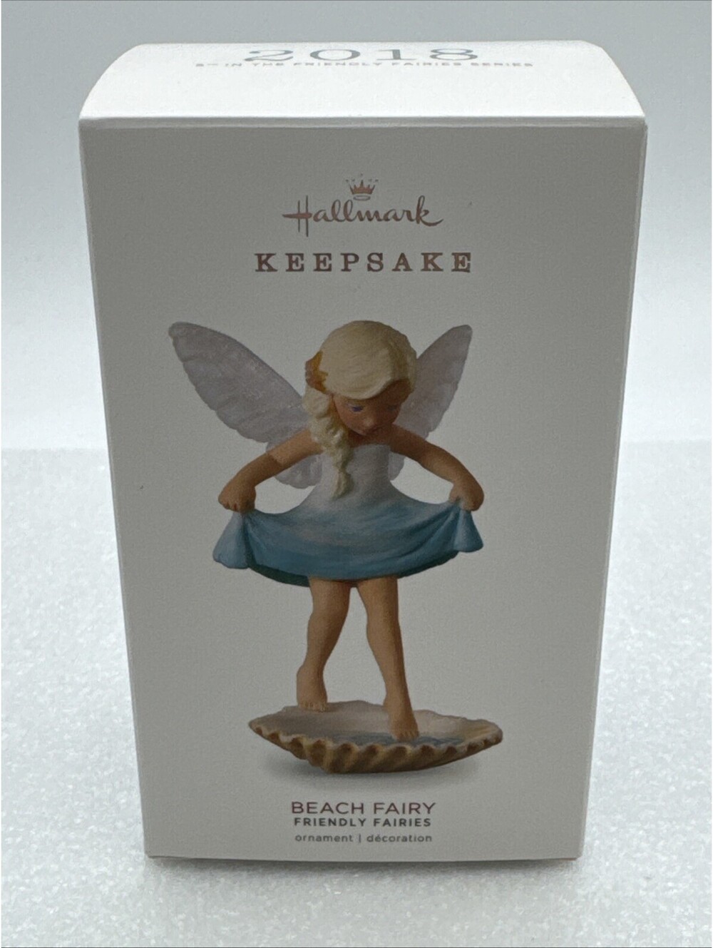 2018 Hallmark Beach Fairy #5 In Friendly Fairies Series Ornament Brand New